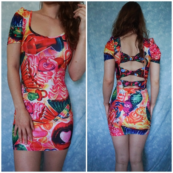 Colorful Candy Bodycon Dress - Picture 1 of 5